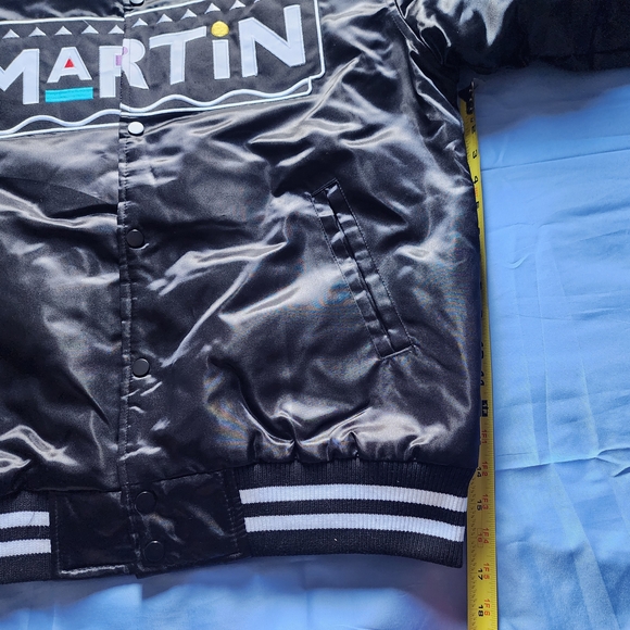 HEADWEAR CLASSICS MEN'S MARTIN LAWRENCE SATIN JACKET BLACK SIZE XLARGE NEW!!!! - Picture 10 of 14